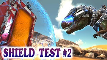 ARK TEK SHIELD TEST 2 REX LASER vs SHIELD & MUCH MORE! Ark Survival Evolved
