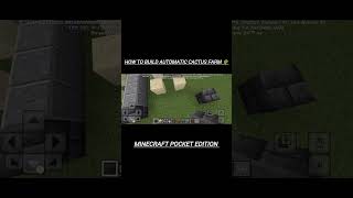 How to build automatic cactus farm 🌵#minecraftshorts #minecraftpe #youtubeshorts