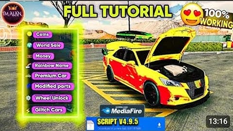 SCRIPT CAR PARKING MULTIPLAYER NEW UPDATE V4.9.6.2 ALL IN ONE MENU 2025 UNLIMITED { COINS AND MONEY}