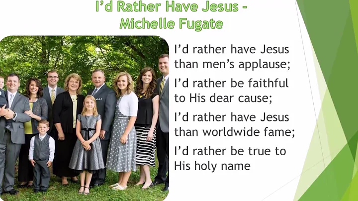 Id Rather Have Jesus | Oscar C. A. Bernadotte   (M...