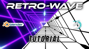 Simplified Neon Retro Style VJ Loops with Geometry Nodes and Simulation Nodes - Blender Tutorial