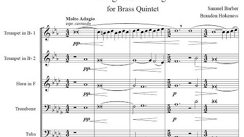 Adagio for Strings - Brass Quintet