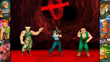 Marvel vs Capcom 2: Ken, Guile, and Jill arcade playthrough