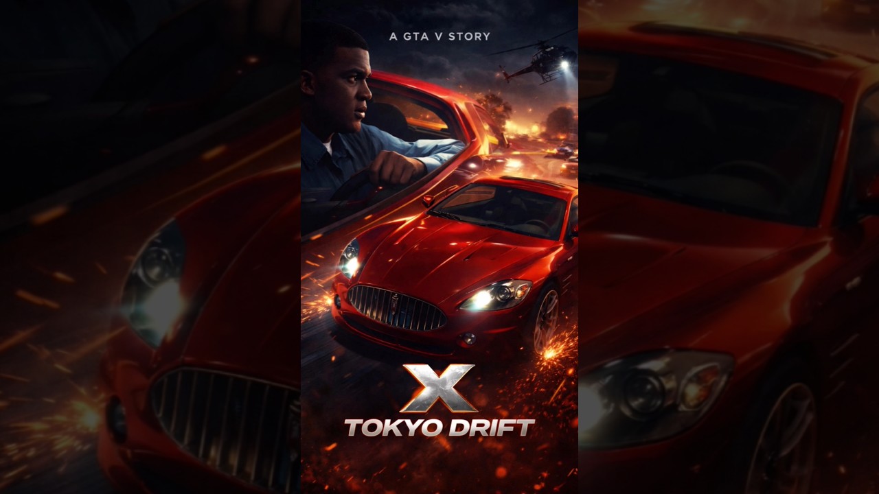 Franklin X tokyo drift 🏁 gta6 #gta5 #franklin #race #shorts #ps5