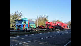 Abnormal load movement Port Sutton Bridge - Spalding Power Station 21 October 2018