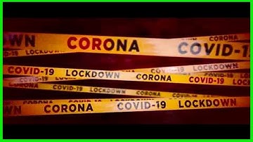Background Loop Dramatic Corona virus Lockdown covid-19 warning tape animated background video ,