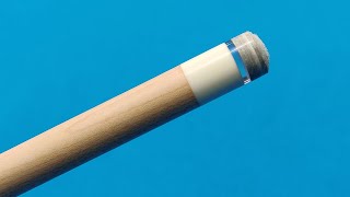 Installing a Ultraskin Ivory tip with clear pad on a pool cue