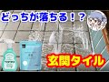 【玄関掃除】ウタマロと重曹を使ってタイルの汚れ落とし【顔出し】