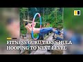 Chinese fitness guru takes hula hooping to next level