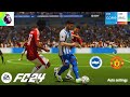 Brighton vs Man Utd - EA SPORTS FC™ 24 mod/ Low Settings/ 13th I5-13500H - Intel Iris Xe Graphics.