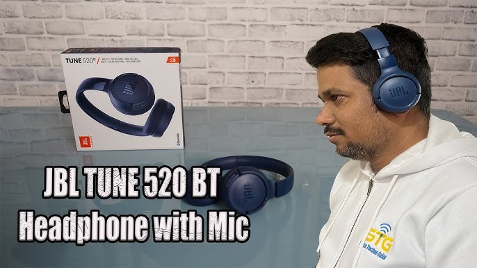 JBL Tune 520BT Wireless On Ear Headphone, Blue