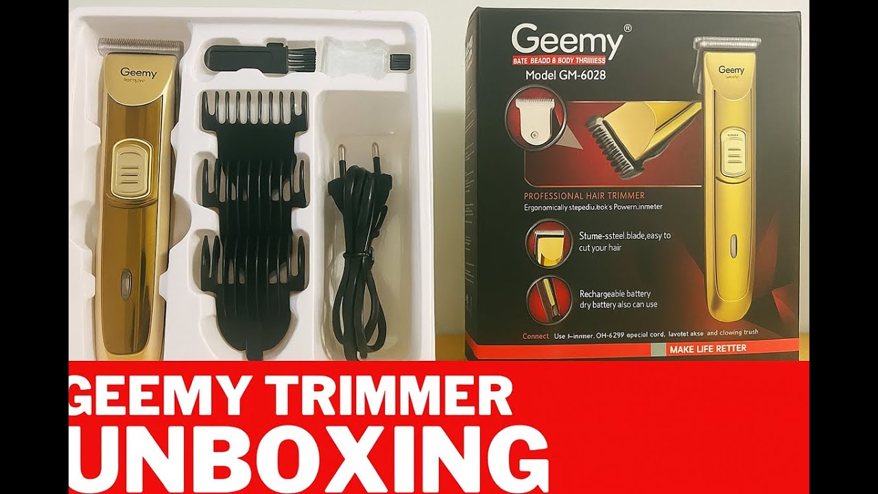 Hair And Beard Trimmer-Geemy Model GM 6028
