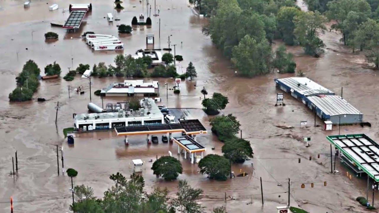 Drone Captures Helene Aftermath in Asheville, North Carolina #news ...