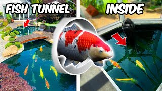 INDOOR FISH POND with TUNNEL to OUTSIDE POND