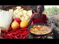 Mouth watering again with Duck curry spicy Cooking with Mushroom for lunch - Food my village Ep 44