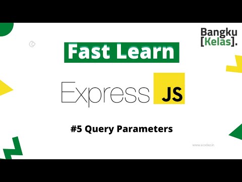 Express JS Tutorial Fast Learn #5 - Query Parameters