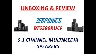 👍 OR 👎? Zebronics BT6590RUCF 5.1 Channel Multimedia Speakers UNBOXING AND REVIEW IN DETAILS !!!✅✅✅