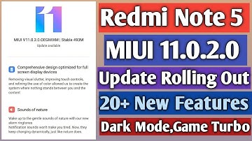 Redmi Note 5 MIUI 11 Update | Redmi Note 5 MIUI 11.0.2.0 | Redmi Note 5 New Features | MIUI11 Update
