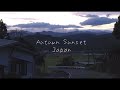 Sunset in Asagiri city, Japan. Небо после дождя, Япония. 熊本県あさぎり町の夕焼け。