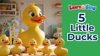 5 Little Ducks | Fun Nursery Rhyme for Kids & Toddlers | Kiddie Songs