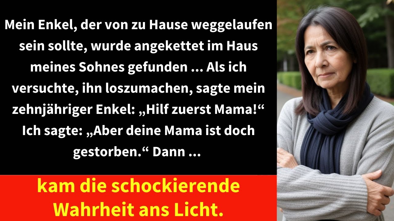 Mein Enkel, der von zu Hause weggelaufen sein sollte, wurde angekettet im Haus meines Sohnes