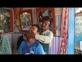 Head and face massage by the new indian street barber asmr