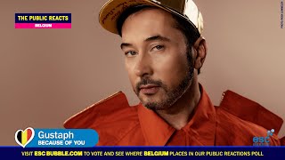 🇧🇪 Belgium - Gustaph - Because of You (The Public Reacts: Eurovision 2023)