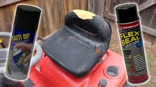 Fixing a Lawn Mower Seat: Flex Seal VS Plastidip by Gander Flight 100,240 views 2 years ago 5 minutes, 4 seconds
