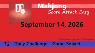 Microsoft Mahjong | Score Attack Easy - September 14, 2026 | Daily Challenges screenshot 4