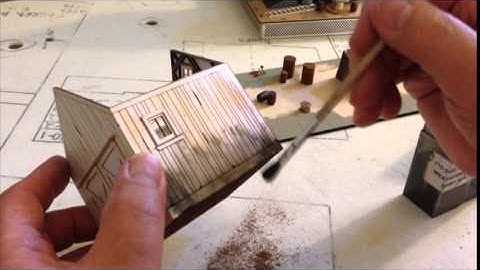 Model Railroad Structure Tips: weathering with chalks
