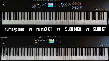 Studiologic SL88 MKii  vs  SL88 GT  vs  numaXpiano  vs  numaX GT