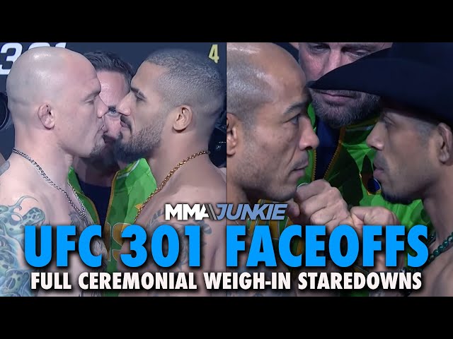 UFC 301 Full Fight Card Faceoffs From Brazil | Ceremonial Weigh ins