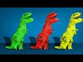 Funny colorful dinosaurs