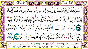 القرآن الكريم مقسم إلى أجزاء | الجزء 11 مكتوب | مقسم صفحات | الشيخ حاتم فريد | مصحف التجويد الملون