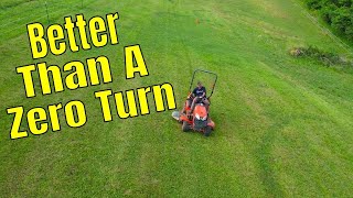 Is A Subcompact Tractor Better Than A Zero Turn?  Mowing Steep Rough Pasture