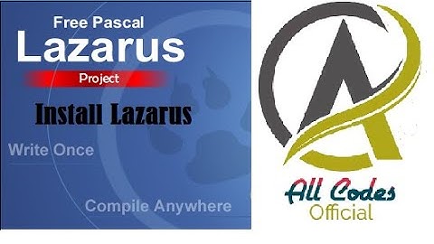 Install Lazarus and Create Project Part 1 @allcodes999