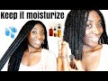How i Keep my Protective Style Moisturize💦 With Organic Products | Rachael Ime