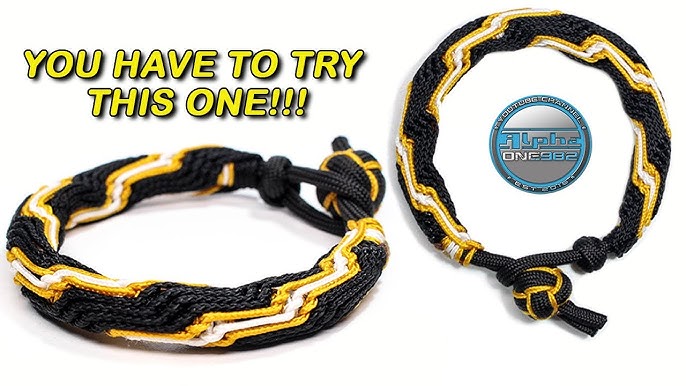 Ultimate Paracord Bracelet Cobra Stitched with microcord Tutorial DIY 