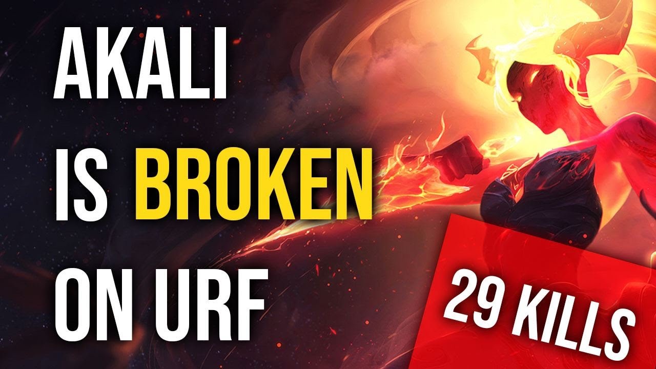 AKALI IS BROKEN ON URF! [29 KILLS GAMEPLAY]