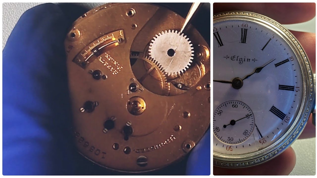 Watch assembly without using a movement holder full plate Elgin Grade