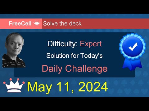 Microsoft Solitaire Collection: FreeCell - Expert - May 11, 2024