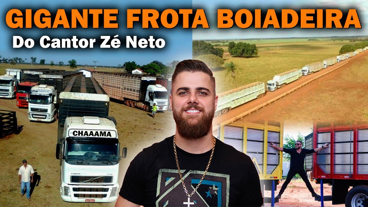 CONHEÇA A FROTA DE CAMINHÕES BOAIDEIROS DE Zé Neto