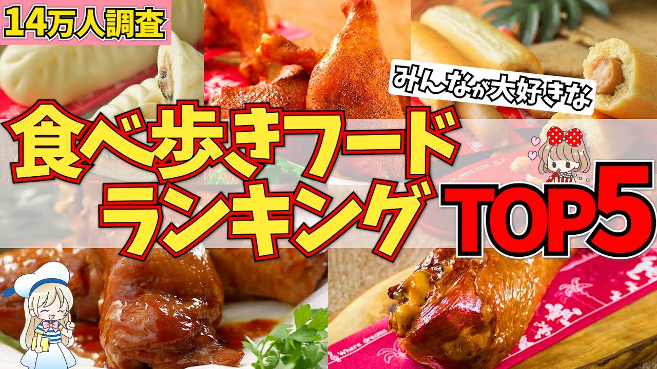 Survey of 140,000 people] Top 5 Disney Foods to Eat While Walking