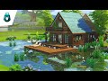 SUMMER LAKE HOUSE 🦆 | Sims 4 Cottage Living Speed Build
