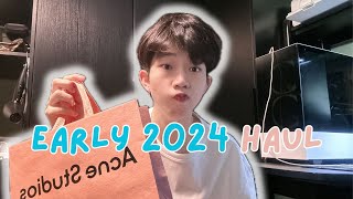 early 2024 fashion pickups (acne studios, balenciaga, erd, margiela, yohji)