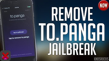 How To Remove & Uninstall To.Panga Jailbreak NOW! Without Restoring iOS 11 - 11.1.2 iPhone iPad iPod