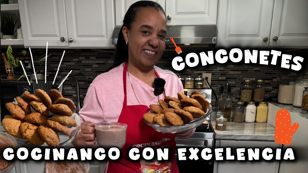 CONCONETES DOMINICANOS crujientes y esponjosos | Receta Fácil Paso a Paso