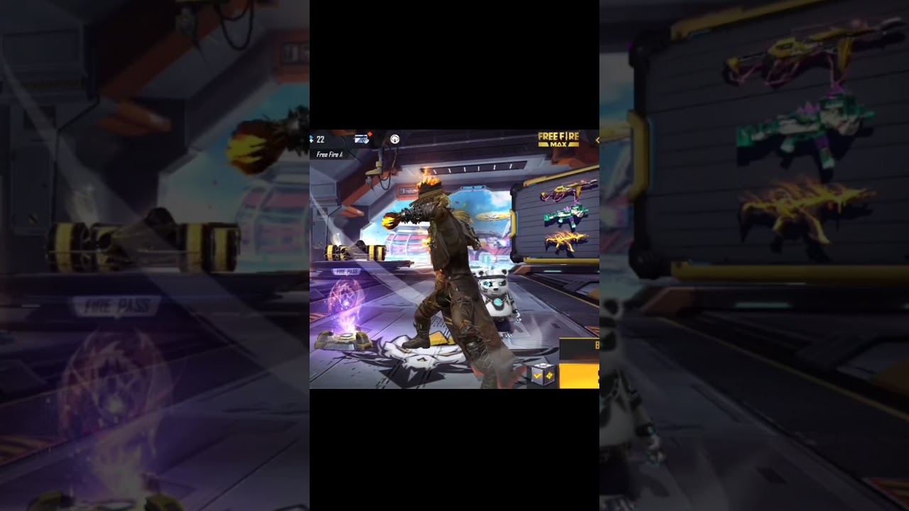 Freefire Dress Changing with One Punch Man emote 