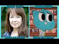 comparison voice over and character the amazing world of gumball "the dvd"