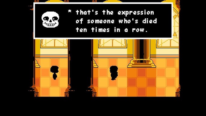 Semi Frequent Undertale Facts on X: * If you met Sans beforehand and then  reset, next time you meet Sans, Frisk will turn around and shake his hand  before he finishes his